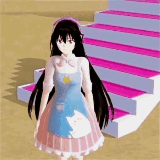 校园女孩樱瓣轻踏